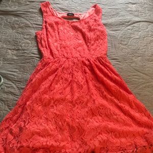 Lacy pink sundress